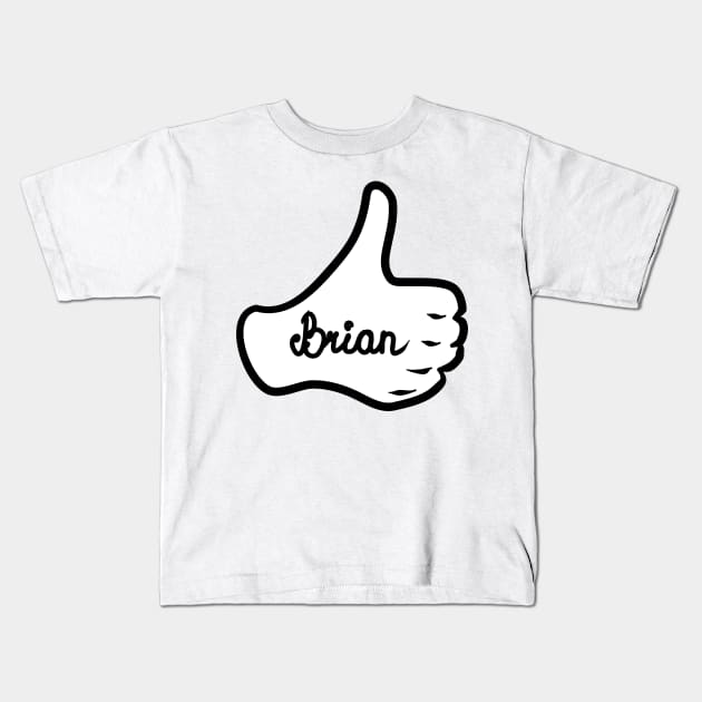 Men name Brian Kids T-Shirt by grafinya